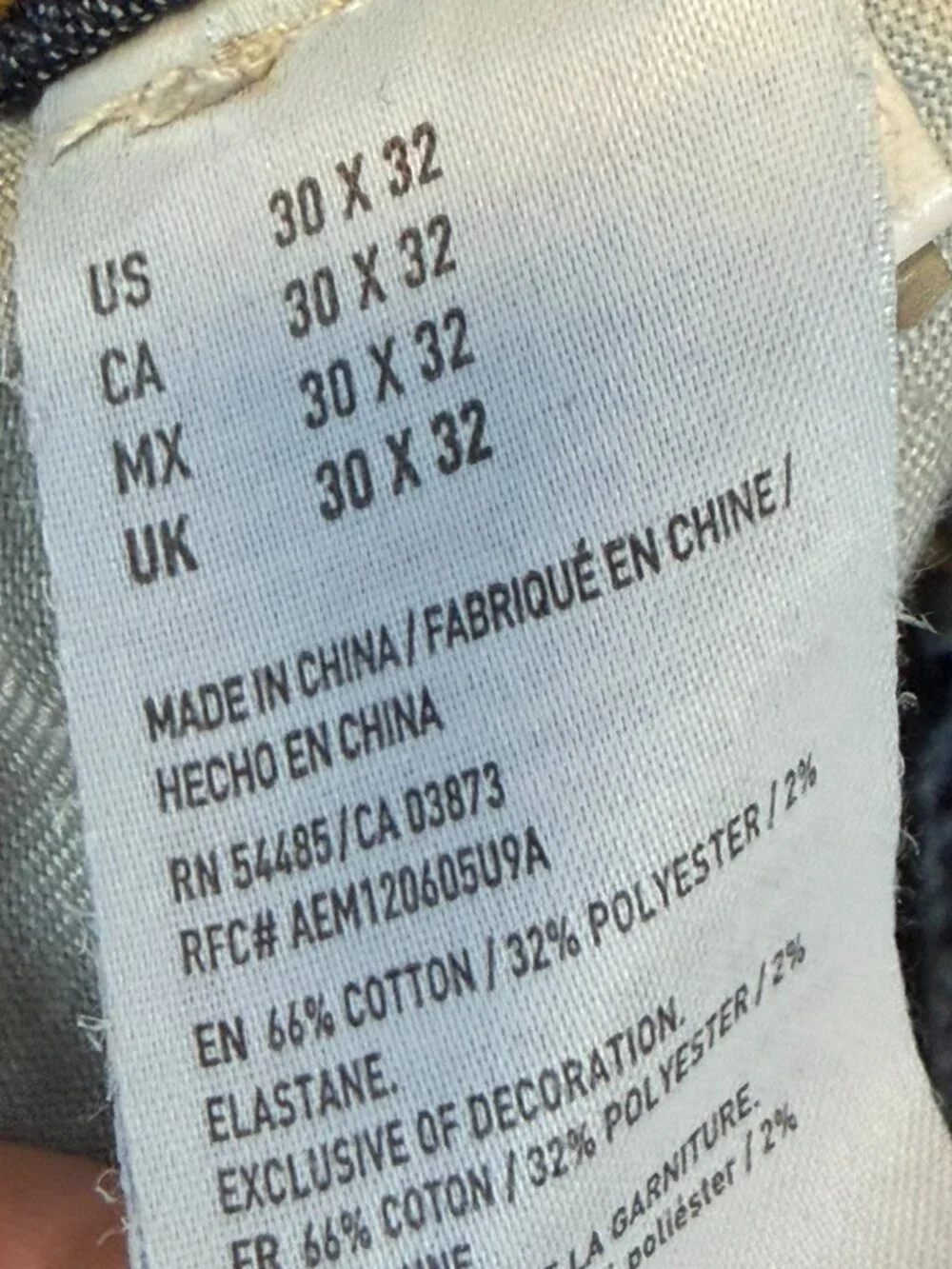 American Eagle Men's Extreme Flex Slim Fit Jeans Mid Wash Blue 30x32